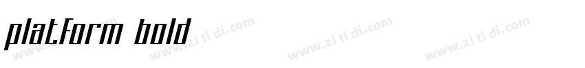 platform bold字体转换